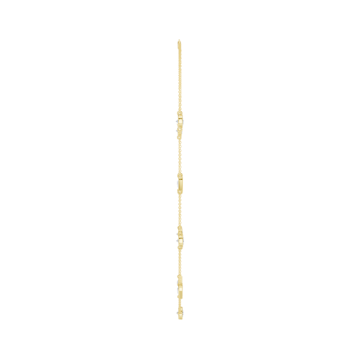 Station Bezel-Set Necklace (Emerald, Round) in 14K Yellow Gold – Silvadi Jewelry Aurora CO