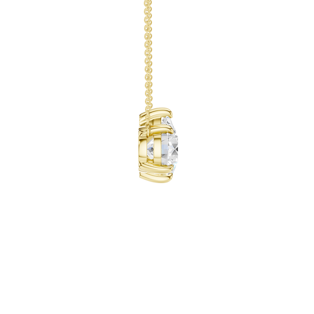 Toi et Moi Pendant (Round, Pear) in 14K Yellow Gold – Silvadi Jewelry Aurora CO