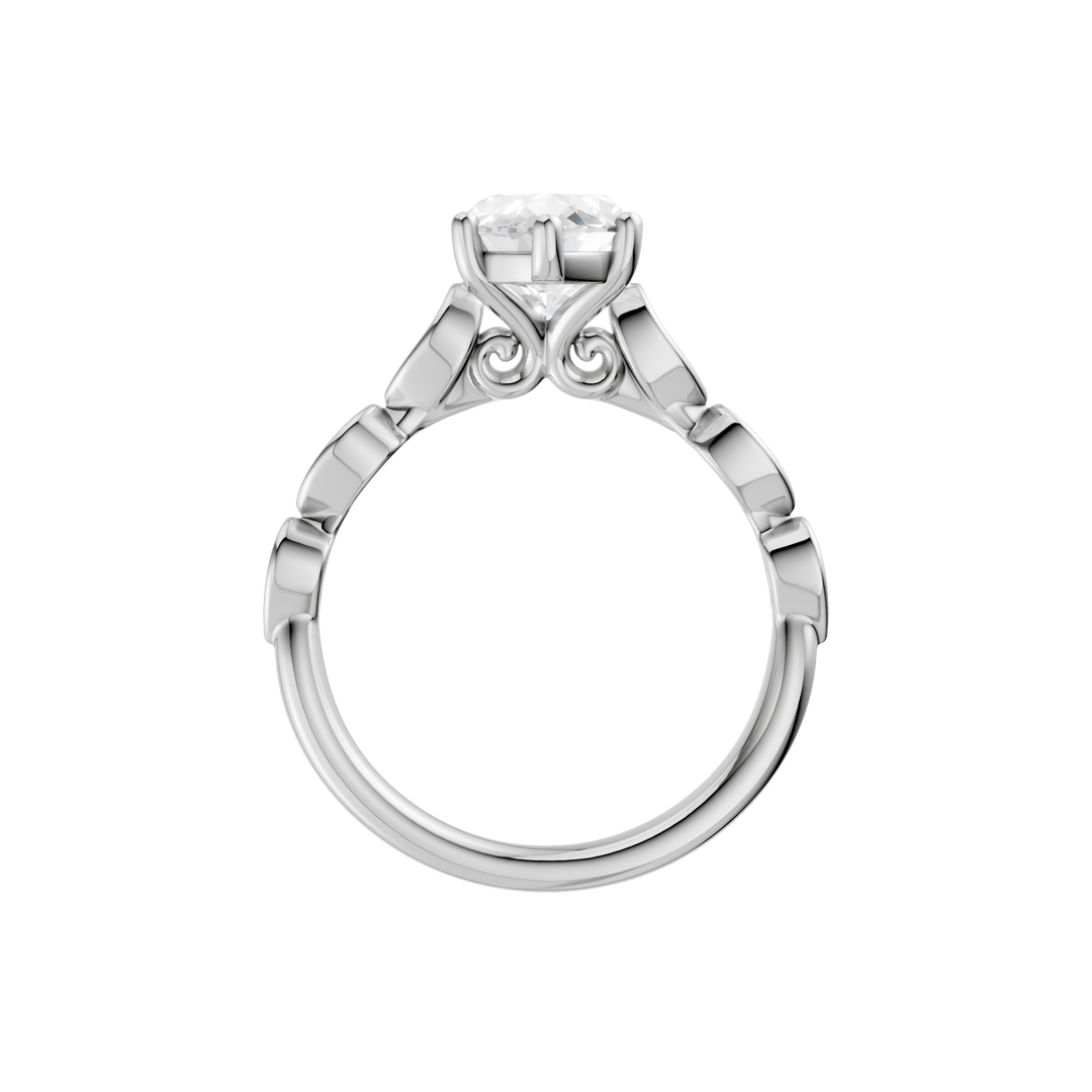 Trellis Shank Engagement Ring (Marquise) in 14K White Gold – Silvadi Jewelry Aurora CO