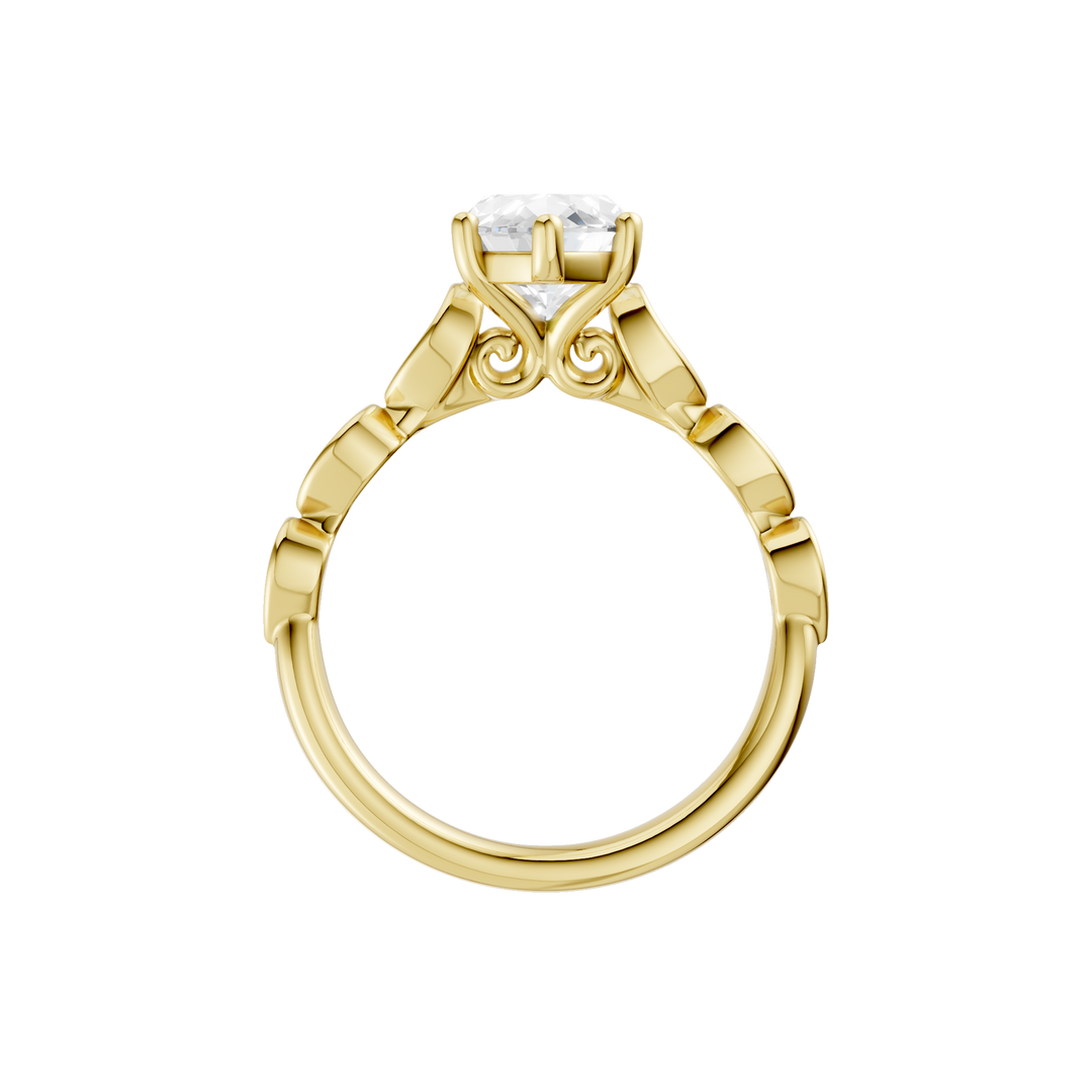 Trellis Shank Engagement Ring (Marquise) in 14K Yellow Gold – Silvadi Jewelry Aurora CO