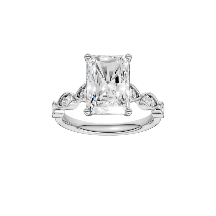 Trellis Shank Engagement Ring (Radiant) in 14K White Gold – Silvadi Jewelry Aurora CO