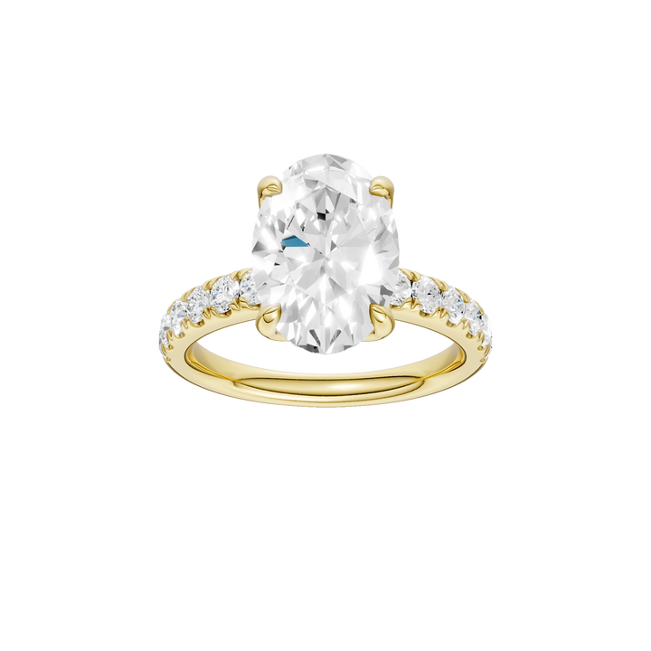 Tulip Head Engagement Ring (Oval) in 14K Yellow Gold – Silvadi Jewelry Aurora CO