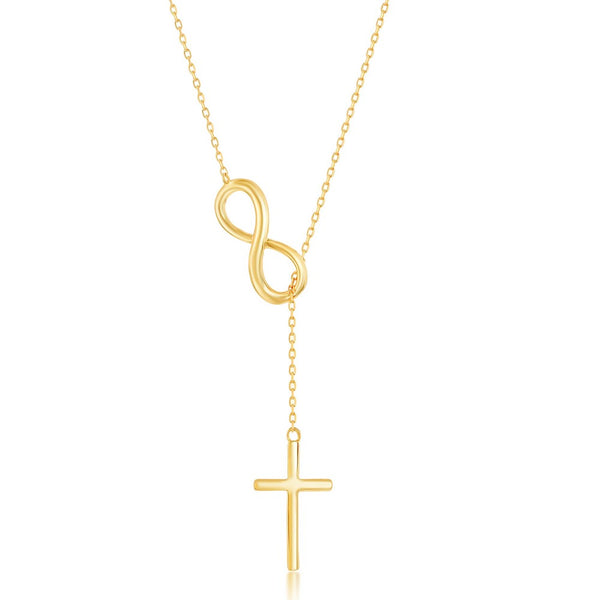 Infinity and Cross Necklace