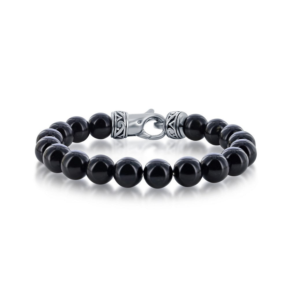 Men's Beads Bracelet | Stainless Steel Beads Bracelet | Silvadi